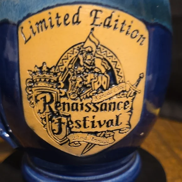 Renaissance Festival Blue Ceramic Mug - Picture 10 of 10
